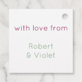 ハッピーマザーズデイ – アネモネかわいらしフラワースプレー フェイバータグ (裏面)