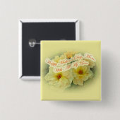 ハッピーマザーズデイ – イエローローズ 缶バッジ (正面&裏面)