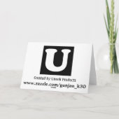 ハッピーマザーズデイ カード (裏面)