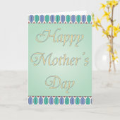 ハッピーマザーズデイ カード (黄色い花)