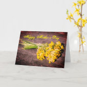 ハッピーマザーズデイ カード (黄色い花)