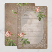 ハッピーマザーズデイ-カード、招待状、招待状 招待状 (正面/裏面)