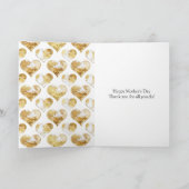 ハッピーマザーズデイ ゴールド フラワー カード (内部)