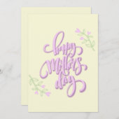 ハッピーマザーズデイ サンキューカード (正面/裏面)