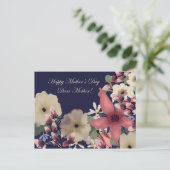 ハッピーマザーズデイ |サンゴの花Navy シーズンポストカード (スタンド正面)