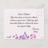 ハッピーマザーズデイ シーズンポストカード (裏面)