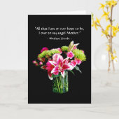 ハッピーマザーズデイ、スターガーザーリリリユブーケ カード (黄色い花)