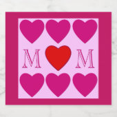 ハッピーマザーズデイ スパークリングワインラベル (シングルラベル)