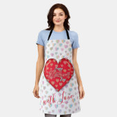 ハッピーマザーズデイ デザイン エプロン (着用した状態)