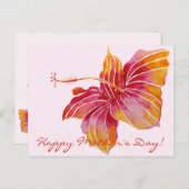ハッピーマザーズデイ |ハワイフローラはがき ポストカード (正面/裏面)