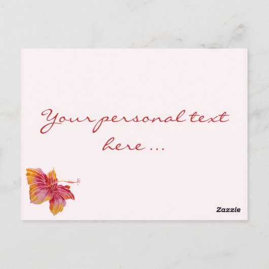 ハッピーマザーズデイ |ハワイフローラはがき ポストカード (裏面)