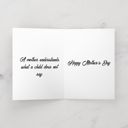 ハッピーマザーズデイ・フォイル・グリーティングカード 箔グリーティングカード (内側レイダウン)
