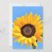 ハッピーマザーズデイ – ブルースカイの黄色のひまわり カード (裏面)