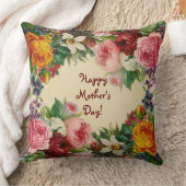ハッピーマザーズデイ(ベージュ)装飾用クッション クッション (ブランケット)