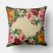 ハッピーマザーズデイ(ベージュ)装飾用クッション クッション (裏面)