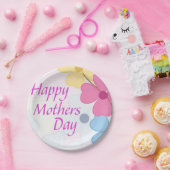 ハッピーマザーズデイ ペーパープレート (パーティー)