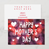 ハッピーマザーズデイ ボケ 招待状 (正面/裏面)