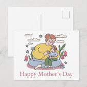 ハッピーマザーズデイ ポストカード (正面/裏面)