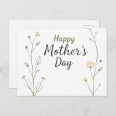 ハッピーマザーズデイ ポストカード (正面/裏面)