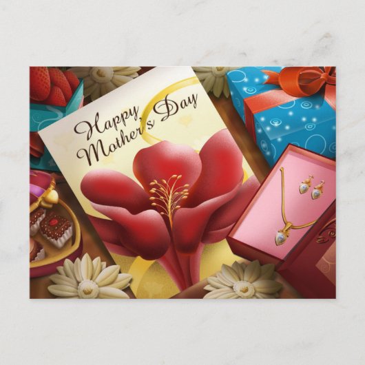 ハッピーマザーズデイ ポストカード (正面)