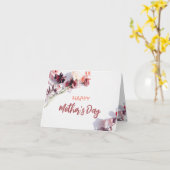 ハッピーマザーズデイ |マルーンの花 カード (黄色い花)