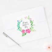 ハッピーマザーズデイ ラウンドシール (封筒)