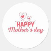 ハッピーマザーズデイ ラウンドシール (正面)
