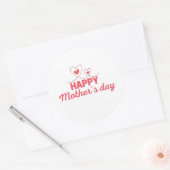 ハッピーマザーズデイ ラウンドシール (封筒)