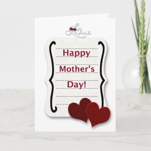 ハッピーマザーズデイ・ラブノート カード (正面)