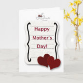 ハッピーマザーズデイ・ラブノート カード (黄色い花)