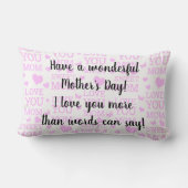 ハッピーマザーズデイ ランバークッション (裏面)