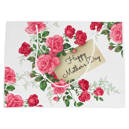 ハッピーマザーズデイ ラージペーパーバッグ (正面)