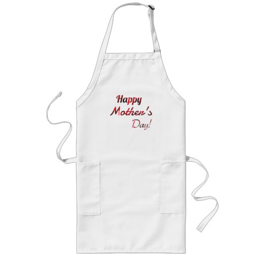 ハッピーマザーズデイ ロングエプロン (正面)