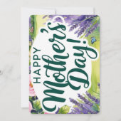 ハッピーマザーズデイ ローズ ガーデン バタフライ グリーン シーズンカード (正面)