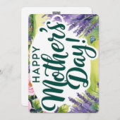 ハッピーマザーズデイ ローズ ガーデン バタフライ グリーン シーズンカード (正面/裏面)