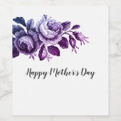 ハッピーマザーズデイ ワインラベル (シングルラベル)