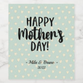 ハッピーマザーズデイ ワインラベル (シングルラベル)