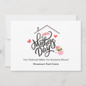 ハッピーマザーズデイ | 不動産仲介業者ビジネス開花スイーツ シーズンカード (正面)