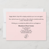 ハッピーマザーズデイ | 不動産仲介業者ビジネス開花スイーツ シーズンカード (裏面)