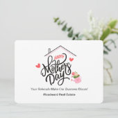 ハッピーマザーズデイ | 不動産仲介業者ビジネス開花スイーツ シーズンカード (スタンド正面)