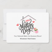 ハッピーマザーズデイ | 不動産仲介業者ビジネス開花スイーツ シーズンカード (正面)