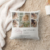 ハッピーマザーズデイ |写真エレガントモダンコラージュ クッション (ブランケット)