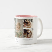 ハッピーマザーズデイ |写真エレガントモダンコラージュ ツートーンマグカップ (正面右)