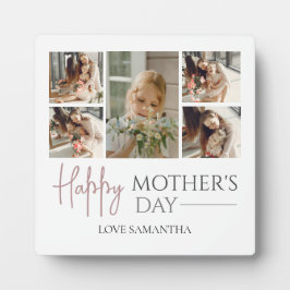 ハッピーマザーズデイ |写真エレガントモダンコラージュ フォトプラーク