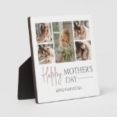 ハッピーマザーズデイ |写真エレガントモダンコラージュ フォトプラーク (正面)