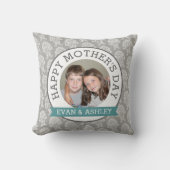 ハッピーマザーズデイ – 写真テンプレートカスタムダマスク クッション (正面)