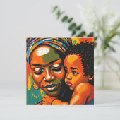 ハッピーマザーズデイ | 抽象芸術母子 カード (スタンド正面)