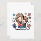 ハッピーマザーズデイ 招待状 (正面/裏面)