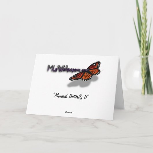 ハッピーマザーズデイ(昆虫)オオカバマダラ、モナークバタフライカード カード (裏面)
