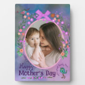 ハッピーマザーズデイ | 母とベビーのフォトカード フォトプラーク (正面)